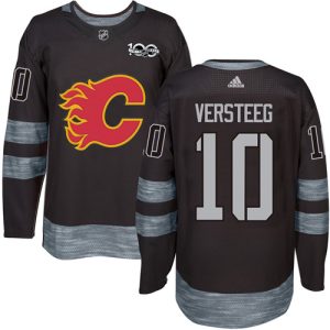 Herren Calgary Flames Eishockey Trikot Kris Versteeg #10 Authentic Schwarz 1917-2017 100th Anniversary